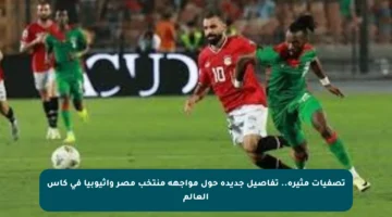 تصفيات مثيرة.. تفاصيل جديدة حول مواجهة منتخب مصر وإثيوبيا في كأس العالم